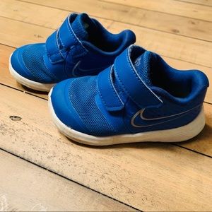 Nike Blue Baby Boy Velcro Sneakers Tennis Shoes
